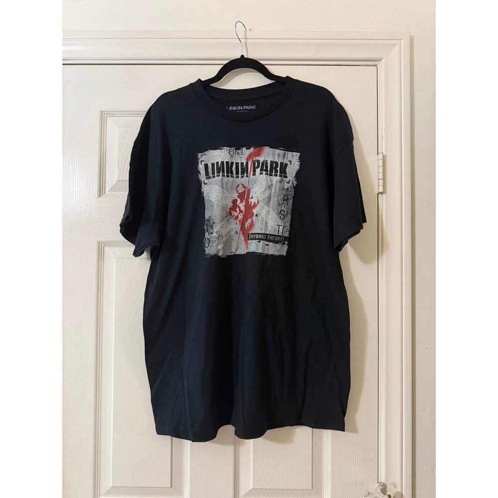 linkin park hybrid theory band tee shirt black unisex size x-large xl